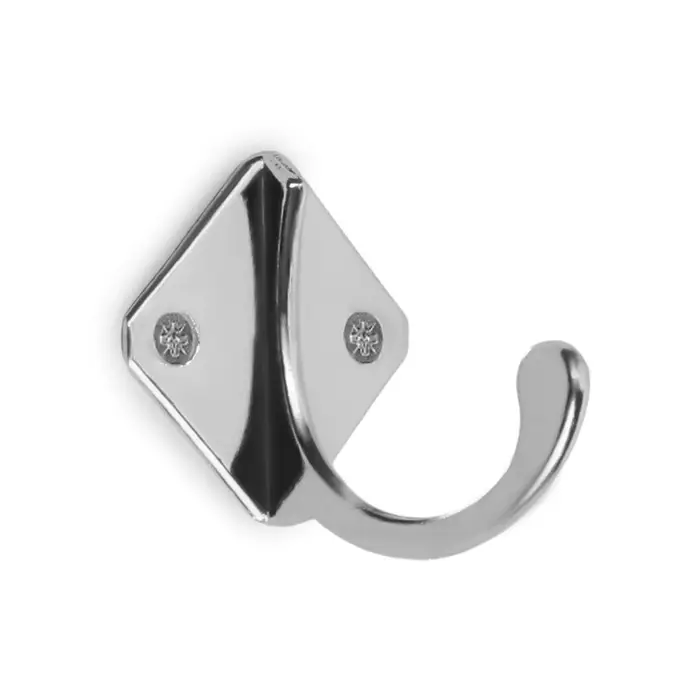 Крючок мебельный ТУНДРА TKO026, однорожковый, хром, 20 шт. Крючок мебельный ТУНДРА TKO026, однорожковый, хром, 20 шт.