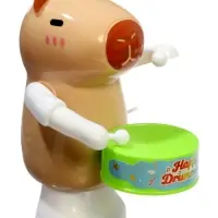 Заводная игрушка "Капибара с барабаном"