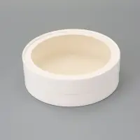 Коробка подарочная круглая с окном, завальцованная, белая, 18&times;6 см