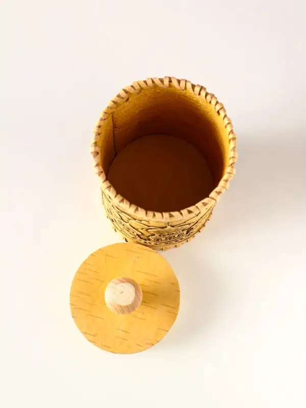 Туес Туес "Россия", D8,5смхH(с хватком)17см, береста