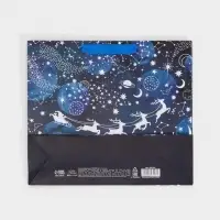 Пакет подарочный новогодний &laquo;С Новым годом&raquo;, 30&times;25.5&times;9 см