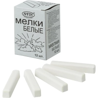 Мел школьный Алгем 12 шт белый, НМБ 12