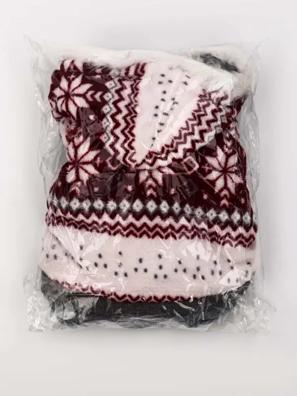 Комбинезон Комбинезон "Лапландия", с подкладом, размер S (ДС 25, ОГ 35, ОШ 25см), серый/бордо