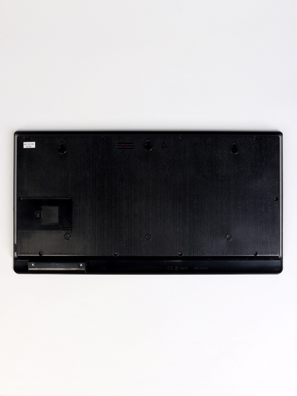 Часы электронные настенные, календарь и термометр, 47.5 х 25.3 см, белые цифры 10.8 х 5.3 см   10766