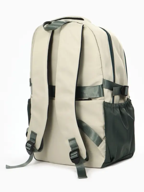 Рюкзак школьный, 2 отделения, 5 карманов, 33&times;17&times;47 см, зелёный