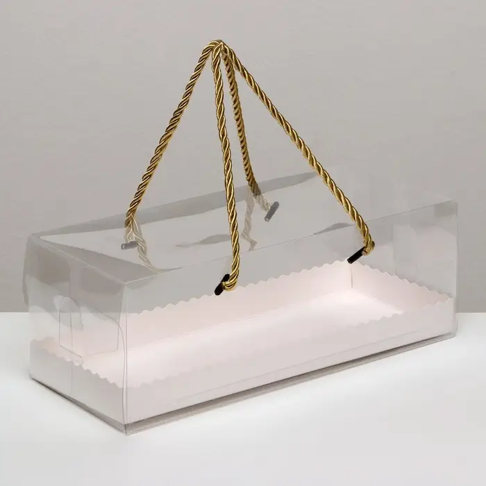 Коробка под рулет, белая 27.5&times;11&times;9.5. Кондитерская упаковка