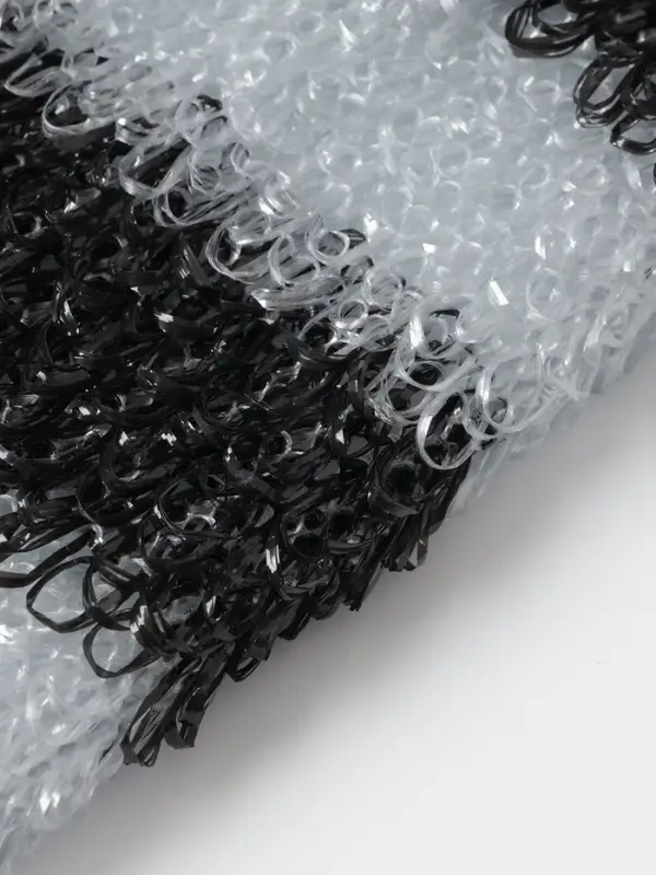 Мочалка для тела Доляна &laquo;Мужская&raquo;, 12&times;45 см, чёрно-белая