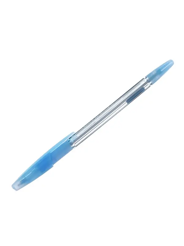 Ручка шариковая ErichKrause R=301 Spring Stick & Grip, узел 0.7 мм, синяя, резиновый упор, МИКС