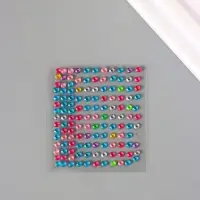 Стразы самоклеящиеся &laquo;Кристаллы цветные&raquo;, 7.6&times;10 см