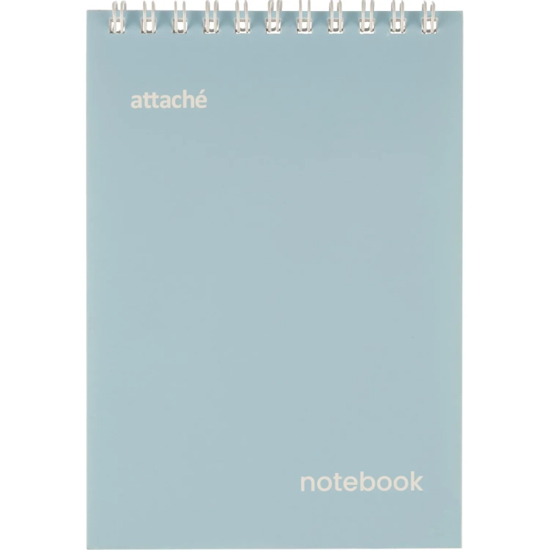 Блокнот Attache Акварель гребень картон А6. 40л голубой