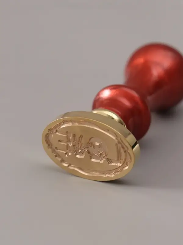Печать для сургуча с пластиковой ручкой &laquo;Жуткая любовь&raquo;, 6.3&times;3&times;2 см