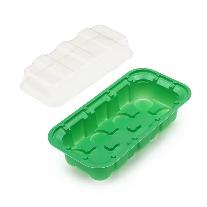 Мини-парник для рассады, 24×12×11 см, 11 ячеек под таблетки для рассады d=3 см, пластик, Greengo