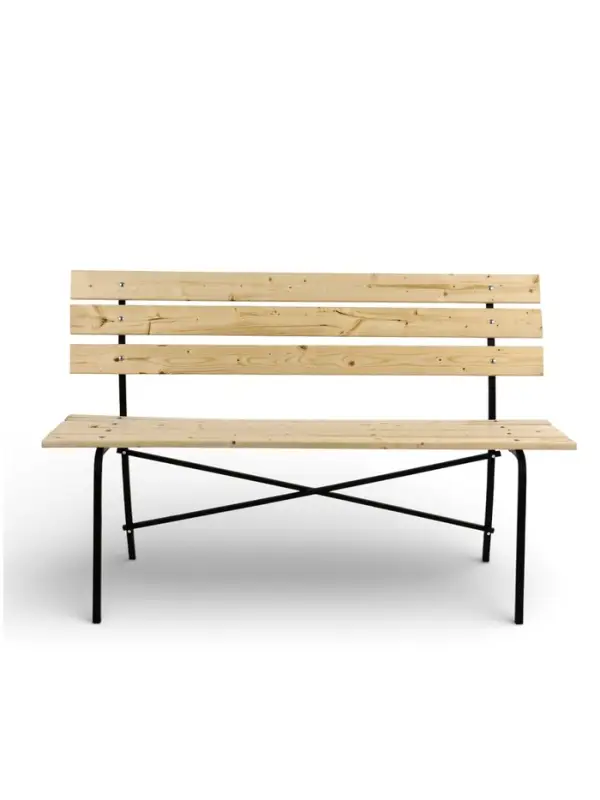 Скамейка деревянная, 140&times;61.5&times;89 см, для дачи и сада