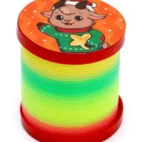 Funny toys Пружинка радуга "Веселая овечка", инфо, цвета МИКС, d.-5см