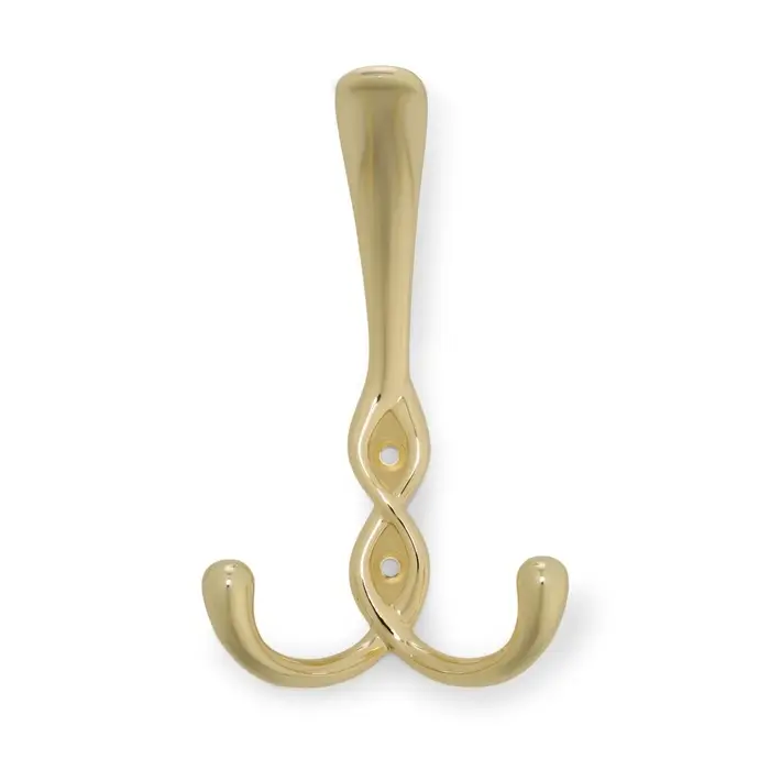 Крючок мебельный CAPPIO PIGTAIL, трехрожковый, цвет золото