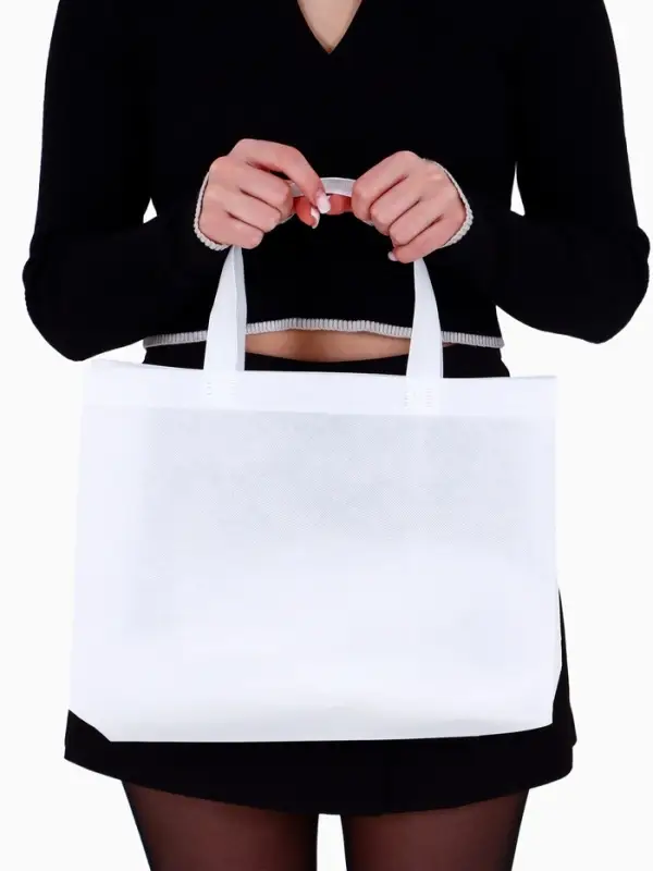 Пакет с петлевой ручкой, сумка - шопер «Эко», 35×31×8 см, белый Пакет с петлевой ручкой, сумка - шопер «Эко», 35×31×8 см, белый