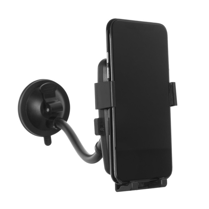 Держатель телефона CARTAGE, на гибкой штанге, раздвижной 5.5 - 8.5 см, цвет черный Держатель телефона CARTAGE, на гибкой штанге, раздвижной 5.5 - 8.5 см, цвет черный