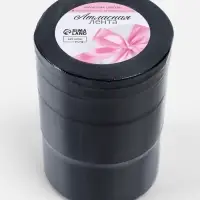 Атласная лента, набор 5 шт., 6/10/20/40/50 мм, 23&plusmn;1 м, чёрная №39