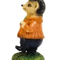 Садовая Фигура из полистоуна &laquo;Ёжик с клубникой&raquo;, 23&times;12&times;12 см