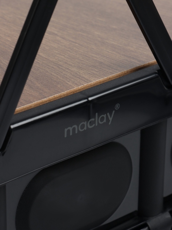 Стол - корзина Maclay 2 в 1, складной, 30 л, 43,5 х 30 х 24/6 см, черный