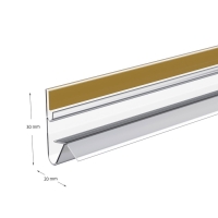 Профиль для создания угла наклона, 98,8×1,8×2,8 см, цвет прозрачный