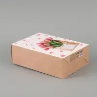 Коробка подарочная складная &laquo;С любовью&raquo;, 16&times;23&times;7.5 см