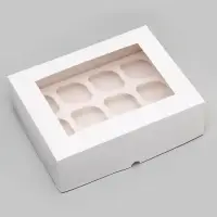 Коробка для 12 капкейков с окном, 32.5&times;25.5&times;10 см