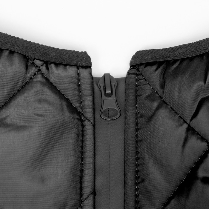 Куртка для больших собак, мембрана, 3XL (ДС 50, ОШ 49, ОГ 69см), серо-чёрная