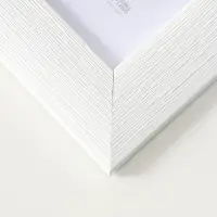 Фоторамка для фото 21х30 см (с ножкой) "Luxe Elegance" пластик, белый, (пластик экран)