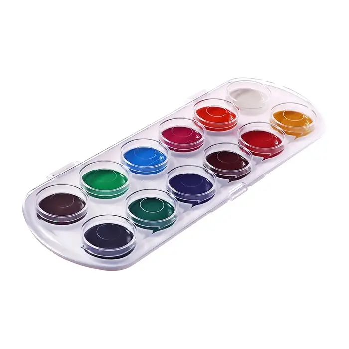 Акварель 12 цветов, ErichKrause ArtBerry, медовая, без кисти, пластиковая коробка, европодвес