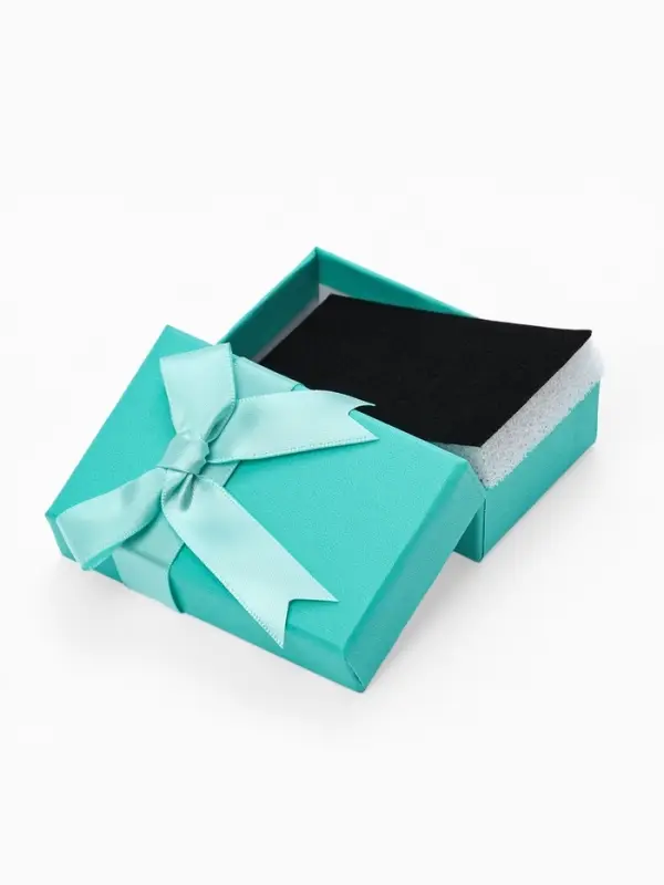 Набор короборчек подарочных 6 шт.  под набор &laquo;Тиффани&raquo; с крупным бантом, 5&times;8&times;2.5,цв тиффани (1031990