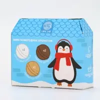 Бомбочки для ванны в домике «Пингвин», набор 6 шт х 40 г, URAL LAB