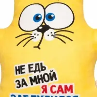 Игрушка для автомобиля Milo toys &laquo;Не едь за мной &mdash; я сам заблудился&raquo;, кот, на присосках