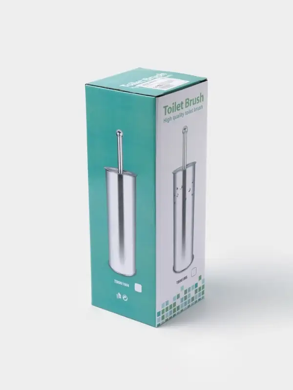 Ёршик для унитаза с подставкой, 9.5&times;9.5&times;37 см, хром