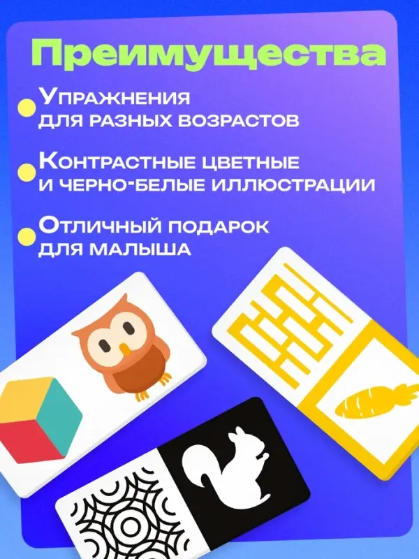 Развивающий набор &laquo;Мои первые картинки&raquo;, 80 карточек, 0+