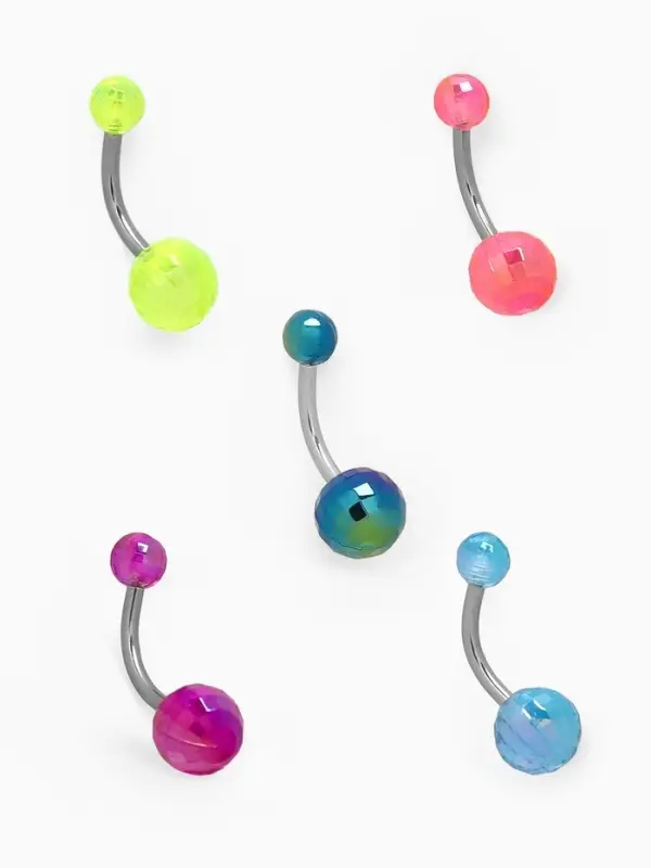 Пирсинг в пупок «Банан», штанга L=2.3 см, МИКС в серебре Пирсинг в пупок «Банан», штанга L=2.3 см, МИКС в серебре