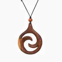 Кулон &laquo;Спираль&raquo;, дерево соно