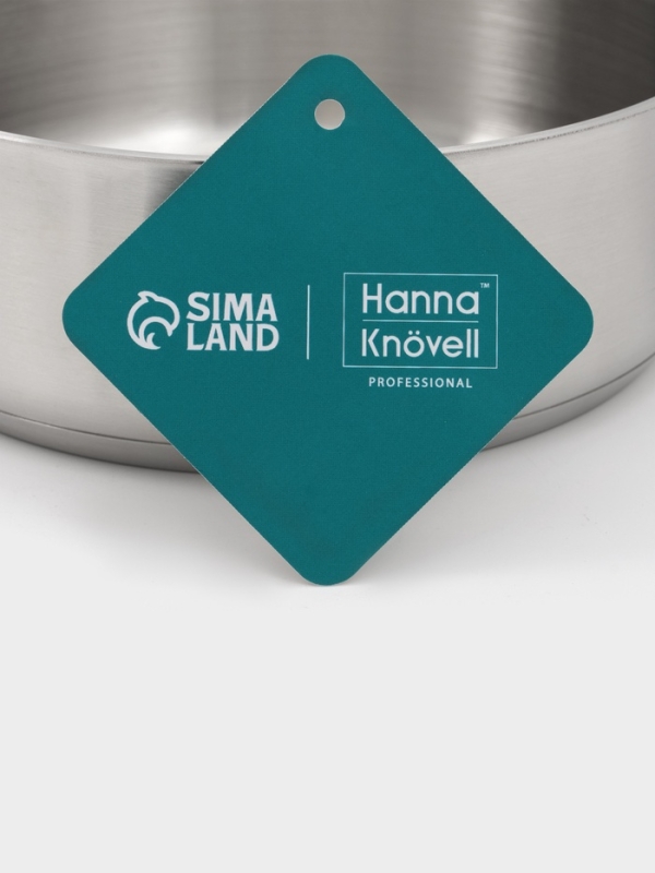 Ковш 1,8 л, d=18, h=6,5 см, с крышкой, толщина стенки 0,8 мм, индукция Ковш 1,8 л, d=18, h=6,5 см, с крышкой, толщина стенки 0,8 мм, индукция