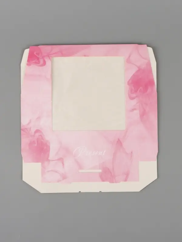 Коробка подарочная с окном &laquo;Подарок&raquo;, 20&times;20&times;4 см, самосборная