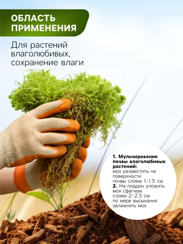 Мох сфагнум для террариумов &laquo;Рецепты дедушки Никиты&raquo; 1 л