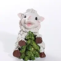 Фигурка полистоун &laquo;Румяная овечка с ёлочкой&raquo;, 5&times;4.5&times;6 см, МИКС