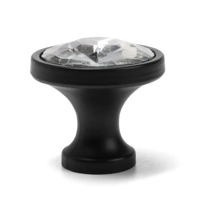 Ручка-кнопка CAPPIO PK112, d=30 мм, пластик, цвет черный Ручка-кнопка CAPPIO PK112, d=30 мм, пластик, цвет черный