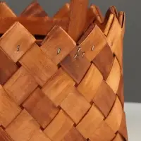 Набор корзин плетёных, 2 шт., 20&times;20&times;12 см, 16&times;16&times;10 см, ива, натуральный цвет