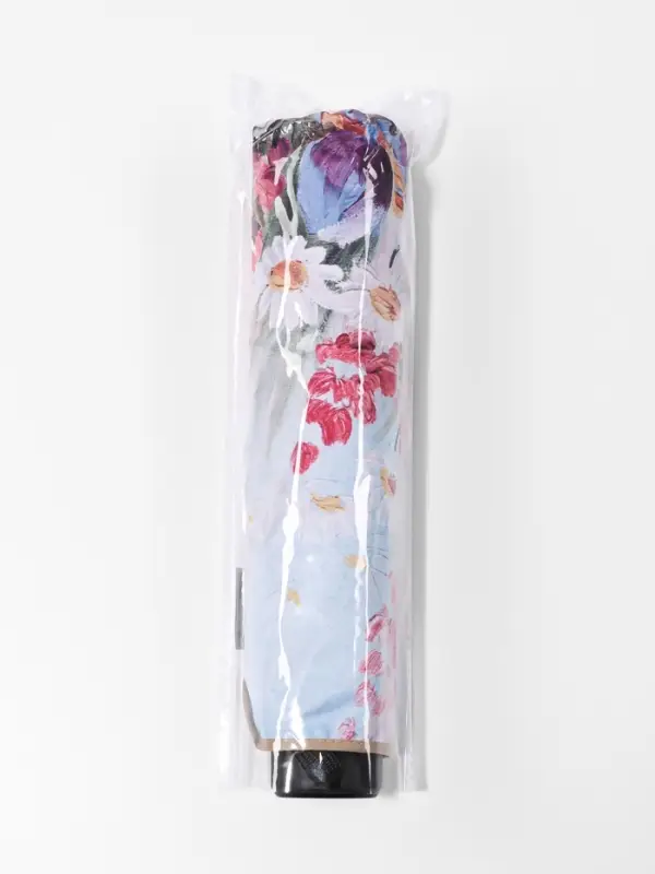 Зонт механический &laquo;Цветочная картина&raquo;, эпонж, 4 сложения, 8 спиц, R=48/55 см, d=96 см, МИКС