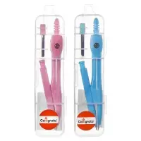 Циркуль металлический Calligrata, 120 мм, с механическим карандашом, с грифелями, в пластиковом пенале, МИКС