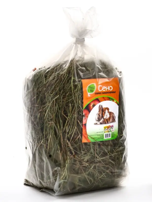 Сено луговое «Зверьё Моё», отборное, ароматное, зеленое, без пыли яблоко, морковь, 500 г Сено луговое «Зверьё Моё», отборное, ароматное, зеленое, без пыли яблоко, морковь, 500 г
