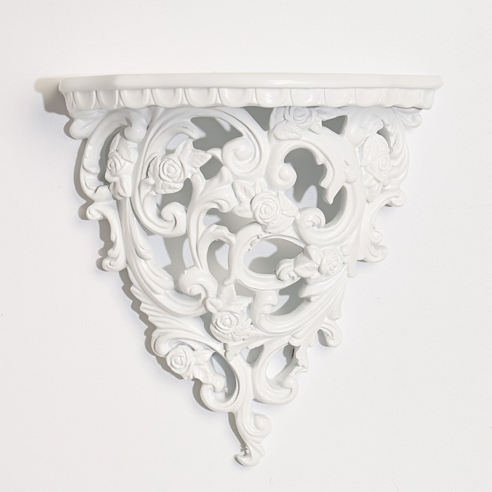 Декор настенный-полка, 20.5 x 19 см, белая Декор настенный-полка, 20.5 x 19 см, белая