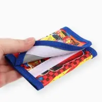 Кошелек детский на липучке &laquo;Тачки&raquo; синий 9&times;9&times;1