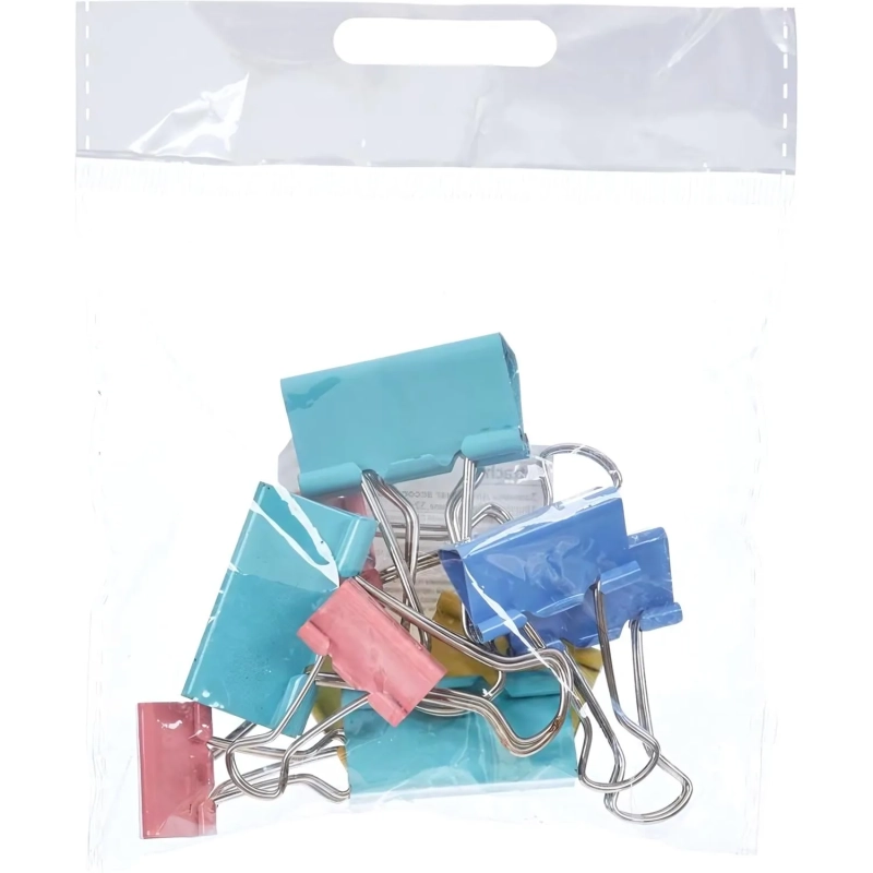 Зажимы для бумаг ассорти цветн (19мм,25мм,32мм), 10шт/уп Attache,европодве