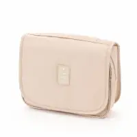 Косметичка дорожная на молнии, с крючком, с ручкой, 24.5&times;9.5&times;18.5 см, бежевая